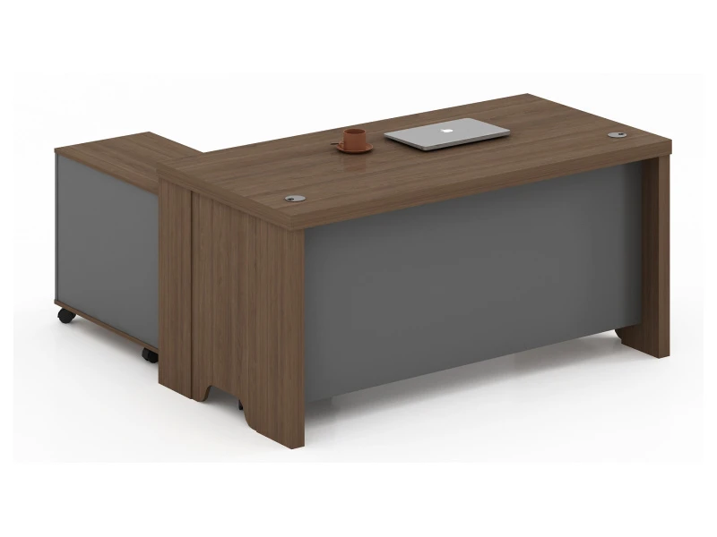 Modern Manager Office Desk with Mobile Side Cabinet - TS-B1608