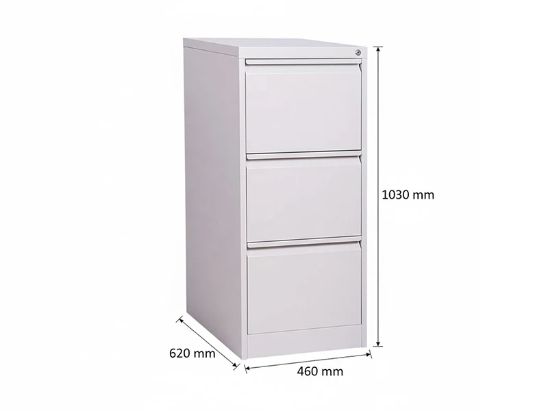 3 Drawer Vertical Metal Office Filing Cabinet with Lock
