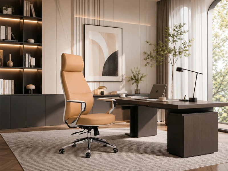 Executive Office Chair with Sliding Seat Function