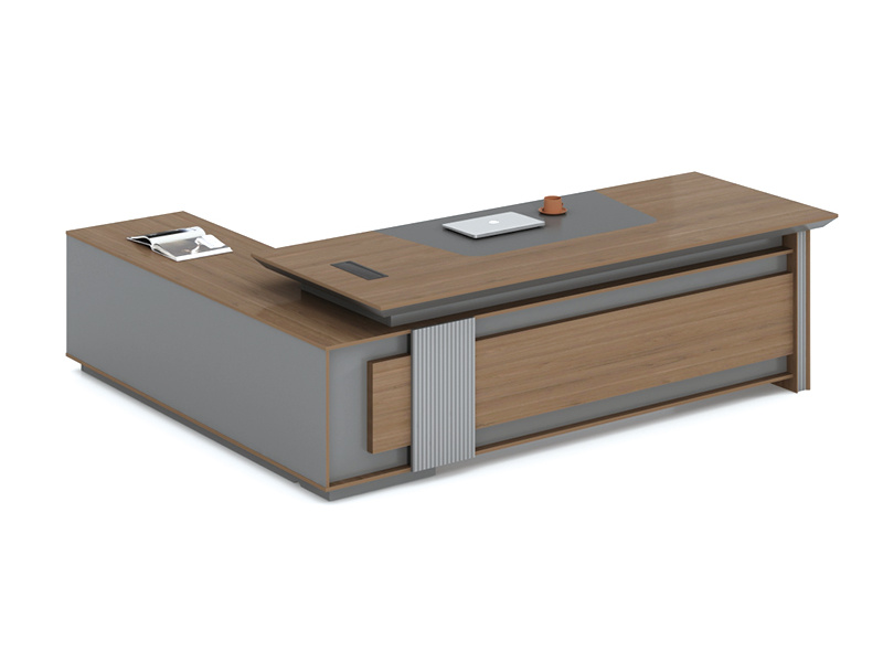 Luxury Executive Office Desk with Side Cabinet | TS-B Series