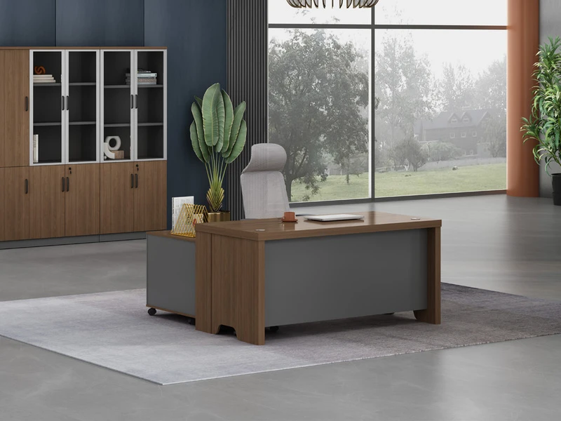 Modern Manager Office Desk with Mobile Side Cabinet - TS-B1608