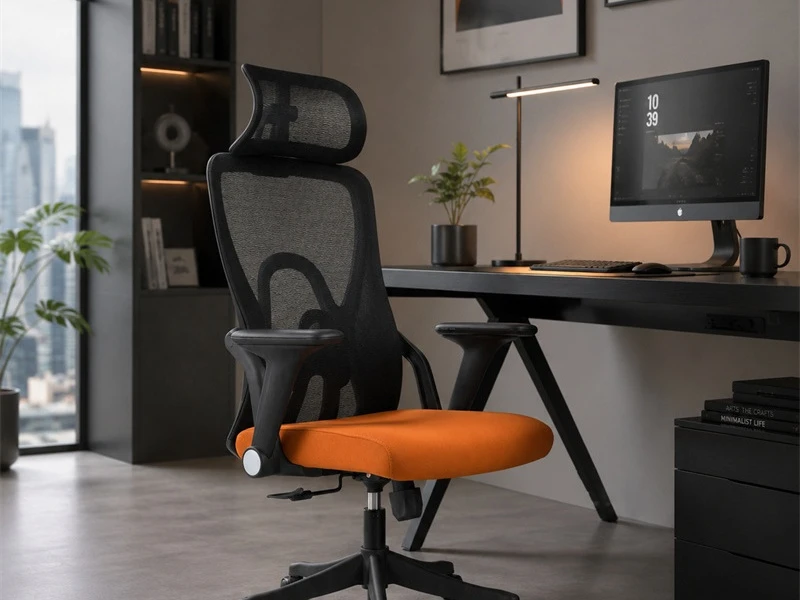 Ergonomic Mesh Office Chair with Adjustable Headrest 