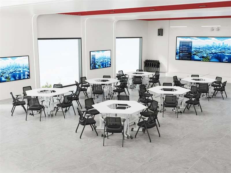 Folding Mesh Stacking Chair with Space-Saving & Versatile