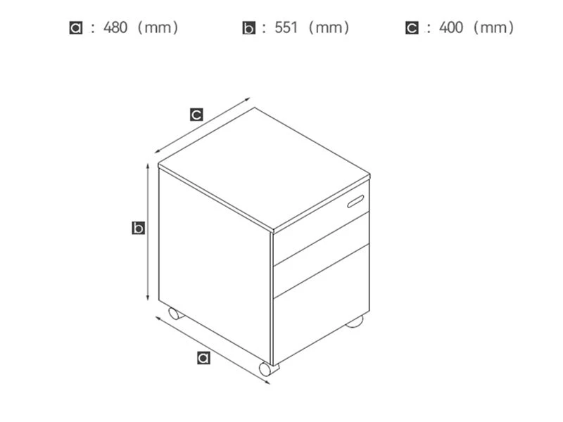 Wooden Pedestal File Cabinets | Office Mobile Drawers