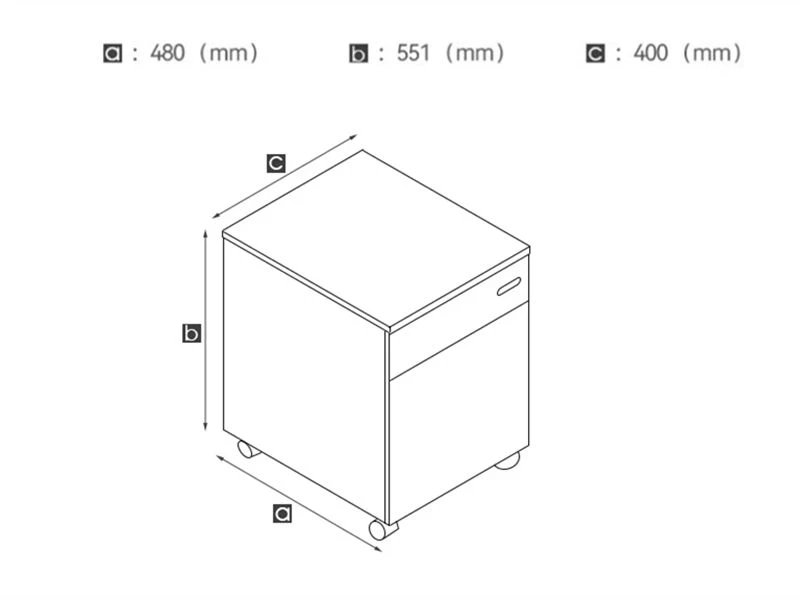Wooden Pedestal File Cabinets | Office Mobile Drawers