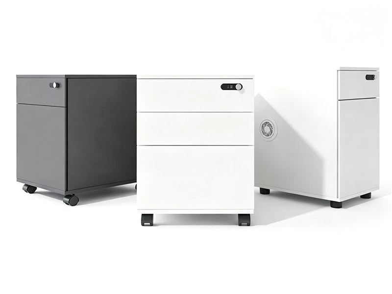 Wooden Pedestal File Cabinets | Office Mobile Drawers