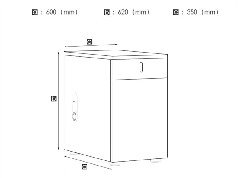 Wooden Pedestal File Cabinets | Office Mobile Drawers