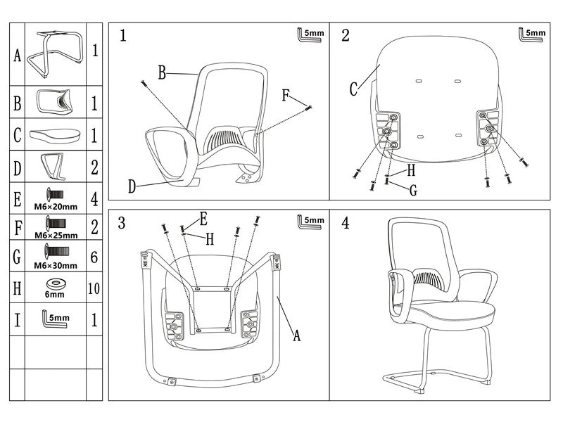 Office Mesh Guest Chairs & Waiting Room Seating