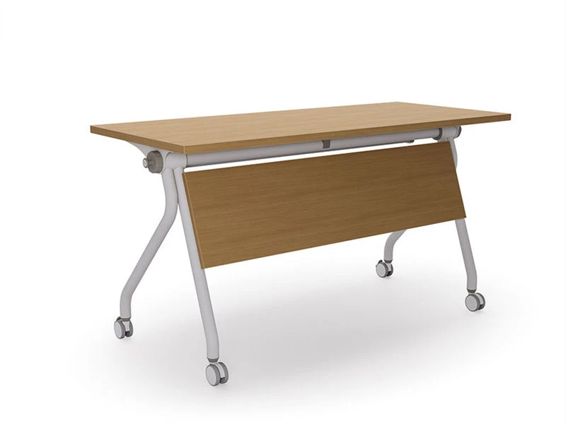 Flip-Top Nesting Office Training Table with Wheels