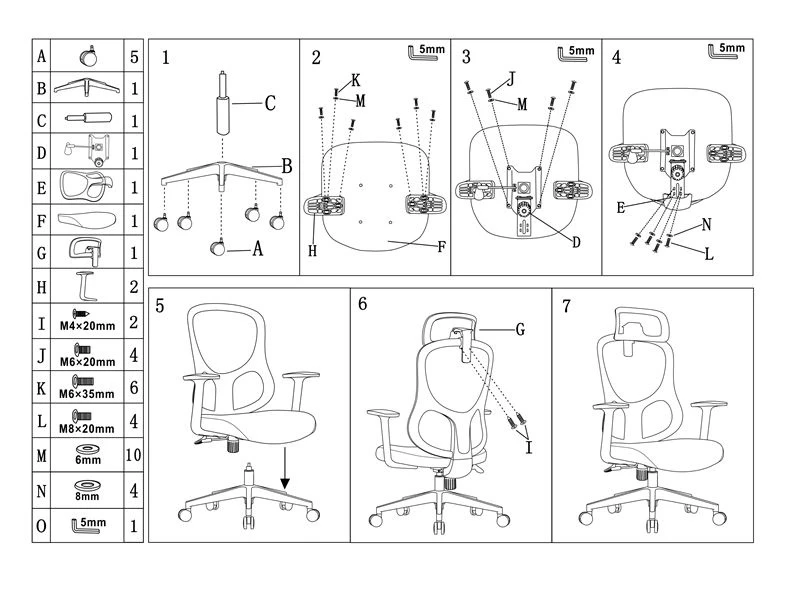 Multi functional Ergo Task Chair for Office Furniture Distributor