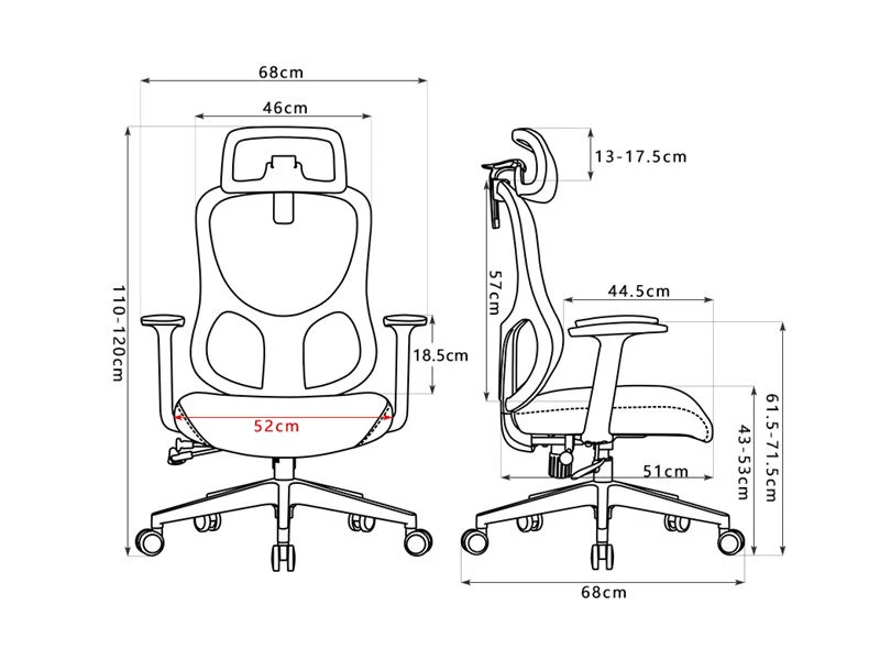 Multi functional Ergo Task Chair for Office Furniture Distributor
