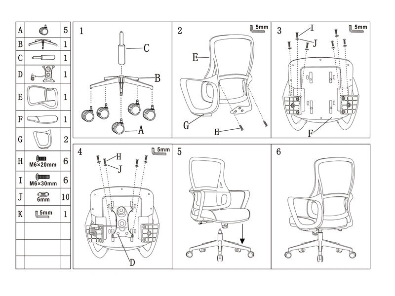 Basic Office Business Desk Chairs for Work | Computer Seats for Sale