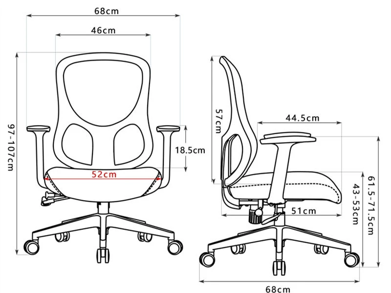 Ergonomic Office Task Chair | Commercial Desk Worker Chair