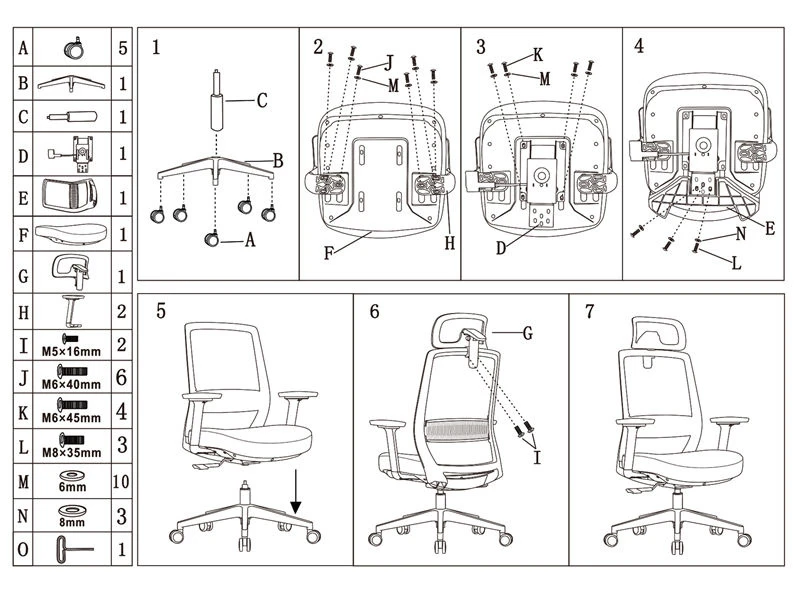 Black Mesh Manager Chairs | High Back Managerial Desk Chair