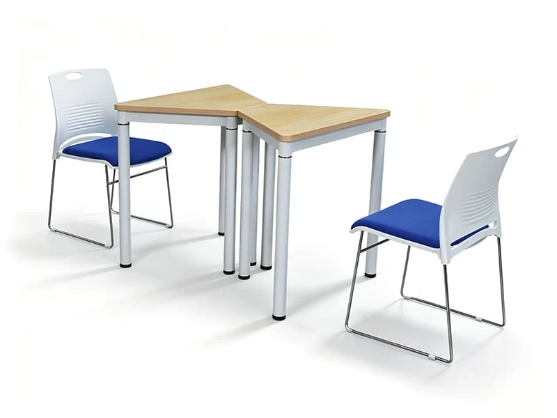 Triangle Office Training Table for Collaborative Learning