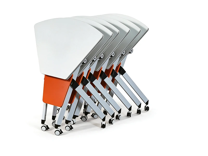 Triangle Flip-Top Training Table with Wheels | LINRAY