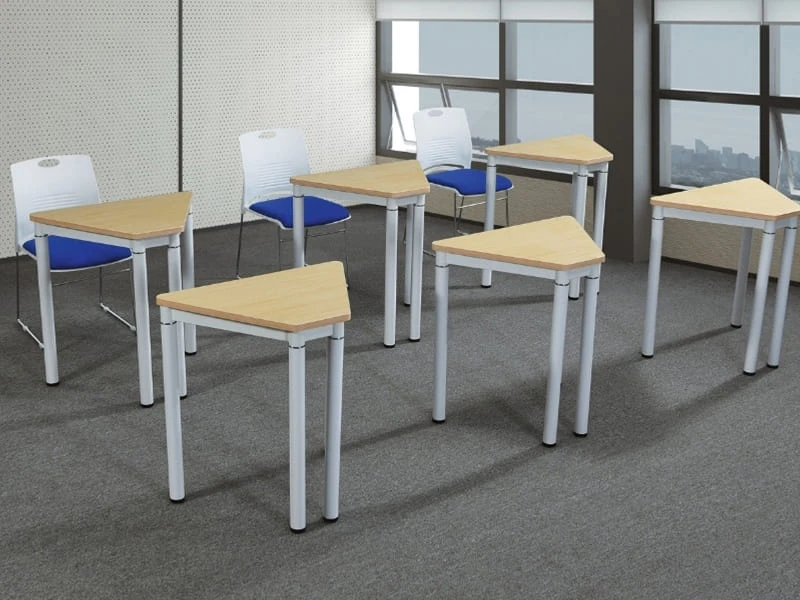 Triangle Office Training Table for Collaborative Learning