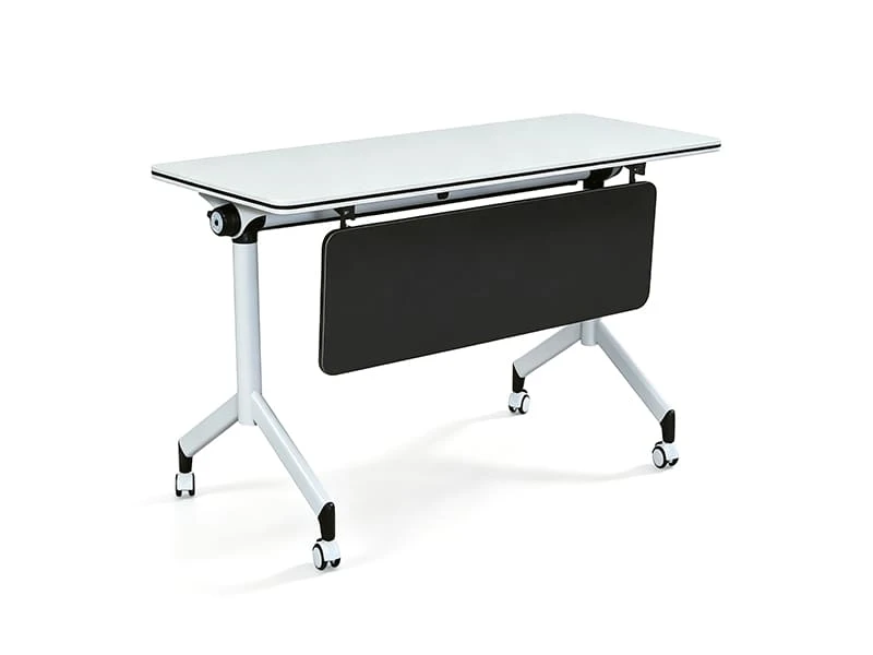 Flip-Top Nesting Training Table with Wheels for Meeting Rooms