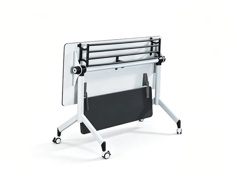 Flip-Top Nesting Training Table with Wheels for Meeting Rooms