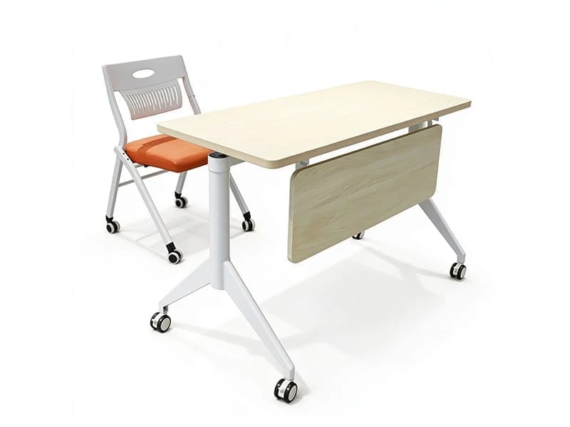 Premium Flip-Top Training Table with Wheels for Meeting Spaces