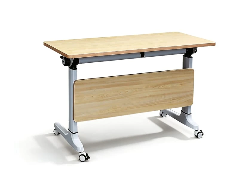 Commercial Flip-Top Mobile Training Table with Folding Design