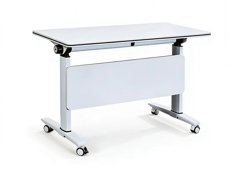 Flip-Top Nesting Training Table with Wheels for Office