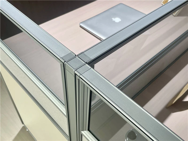Modern Office Cubicle Table | Modular Multi-Person Workstation 