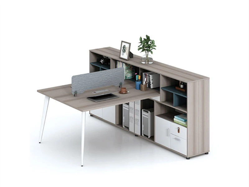 Modular Office Workstation with integrated Cabinet & Bookshelf