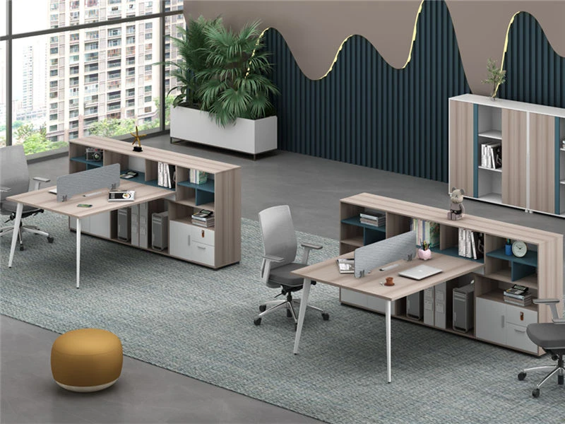 Modular Office Workstation with integrated Cabinet & Bookshelf