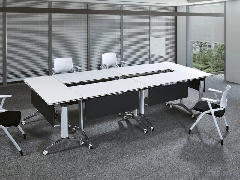 Premium Modular Flip-Top Training Table with Cable Management
