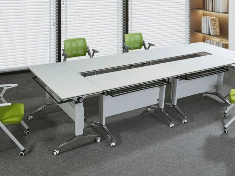 Stackable Meeting Room Folding Training Tables with Casters