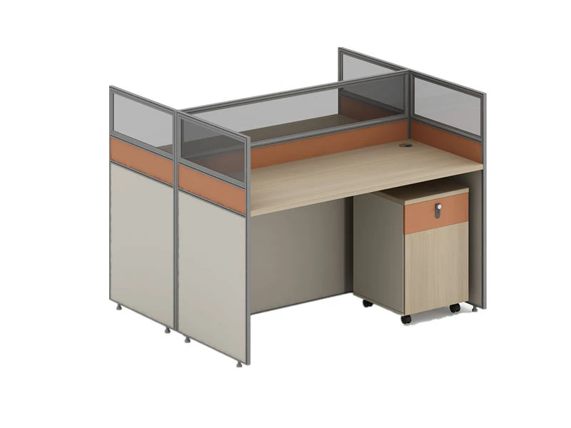 Modern Office Cubicle Table | Modular Multi-Person Workstation 