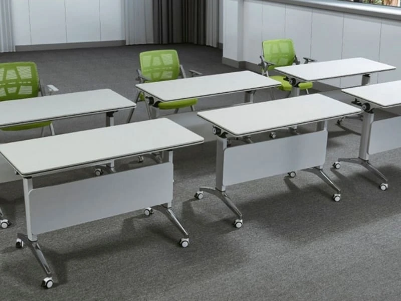 Stackable Meeting Room Folding Training Tables with Casters