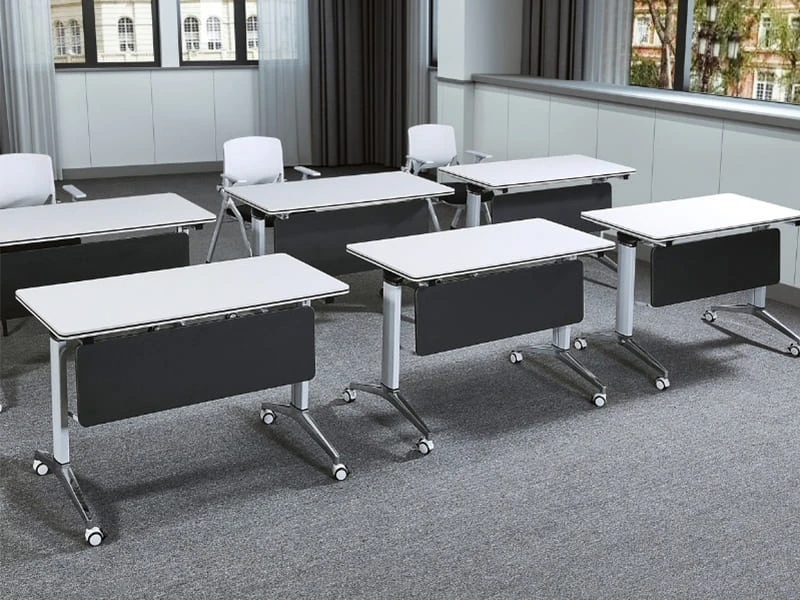 Premium Modular Flip-Top Training Table with Cable Management