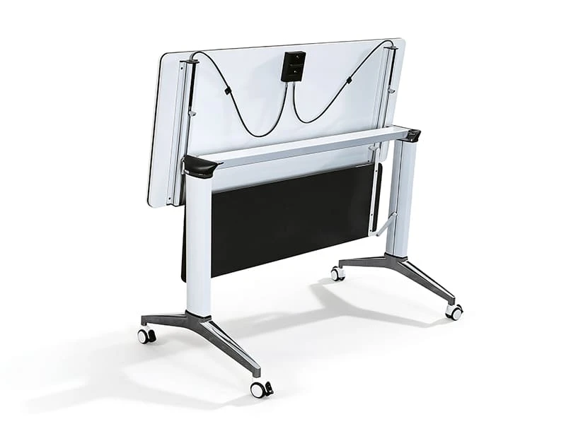 Premium Modular Flip-Top Training Table with Cable Management