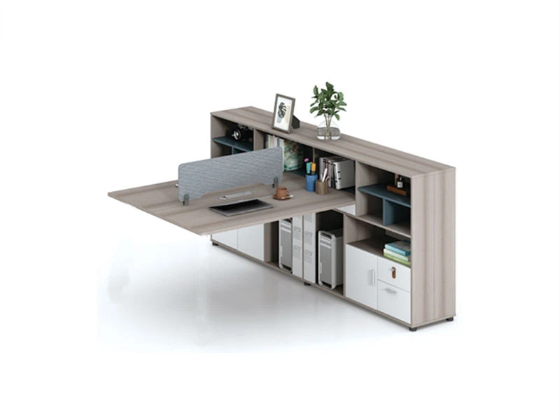 Modular Office Workstation with integrated Cabinet & Bookshelf