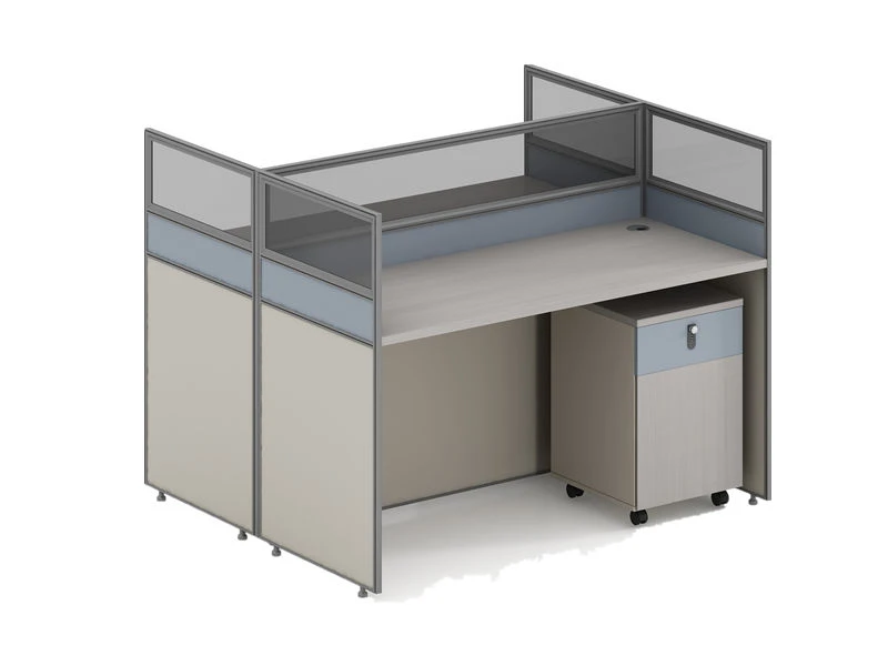 Modern Office Cubicle Table | Modular Multi-Person Workstation 