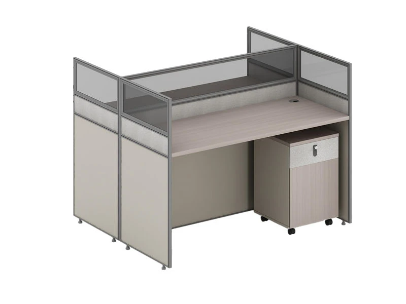Modern Office Cubicle Table | Modular Multi-Person Workstation 