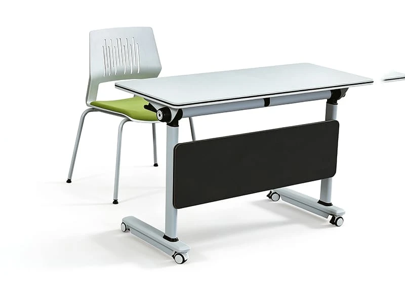 Affordable Flip-Top Training Table with Lockable Casters