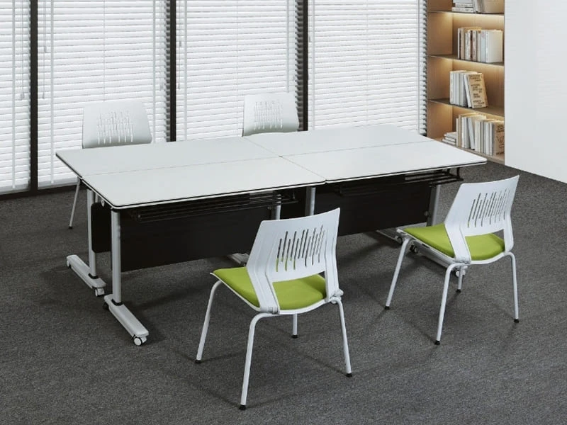Affordable Flip-Top Training Table with Lockable Casters