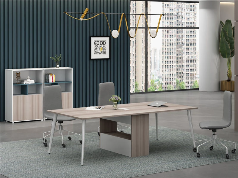 Oak Conference Table for Office | 8 Seater Meeting Room Desk