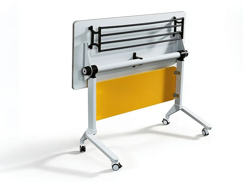 Modern Training Table Office Desk Foldable Training Table with Lockable Casters