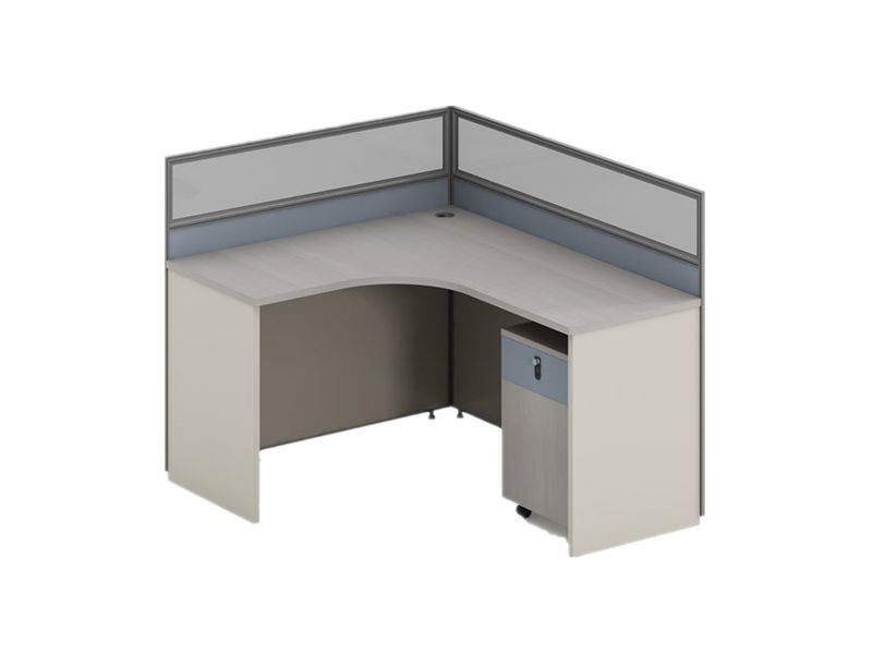L-Shaped Private Modular Workstations | Cubical Desk Furniture