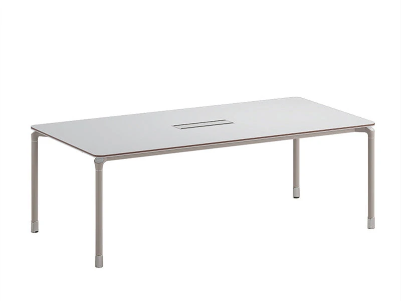 White Conference Room Table for Office Meetings & Seminars