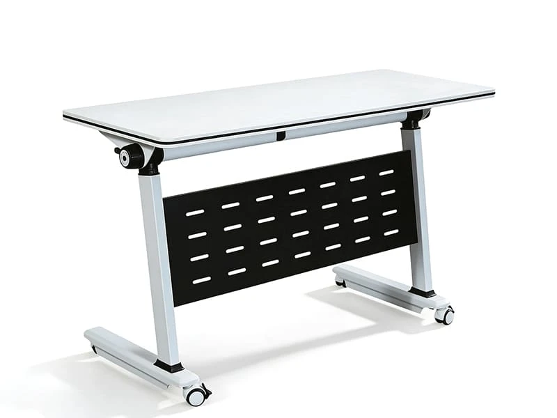 Commercial Flip-Top Training Table with Lockable Wheels
