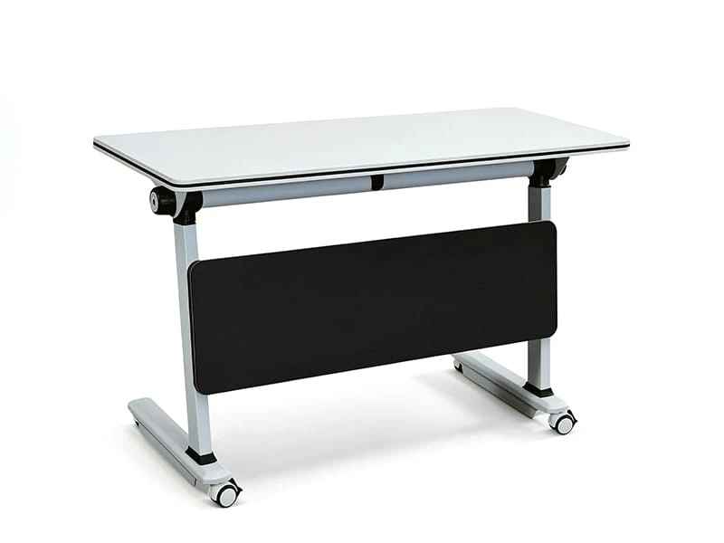 Commercial Flip-Top Training Table with Lockable Wheels