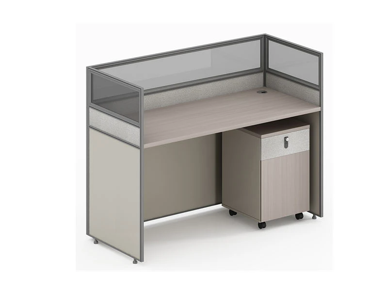 Best Office Modular Cubicle Desks with Privacy Panels & Cabinet