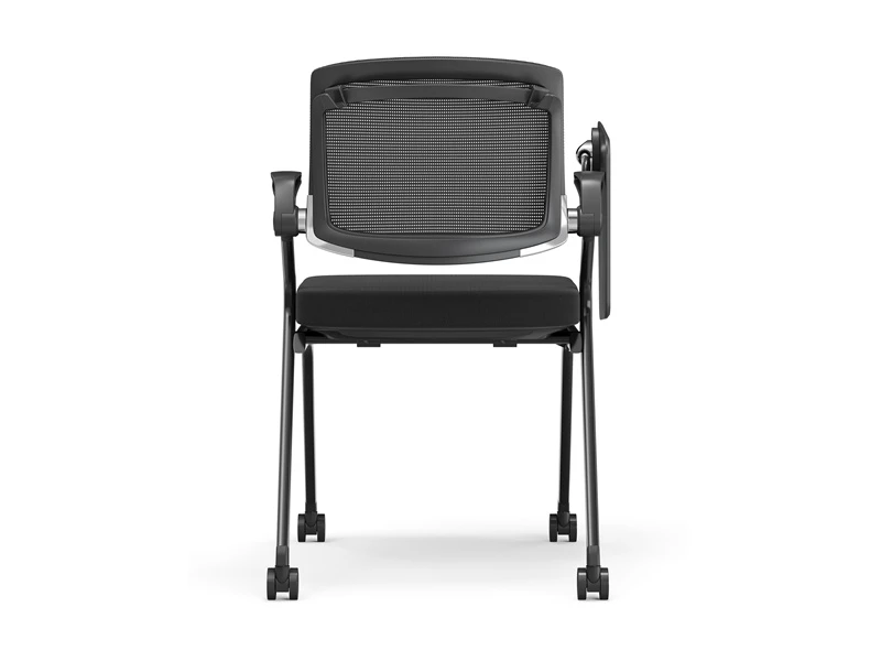 Black / Gray Stacking Conference Chair with Flip-up Arms 
