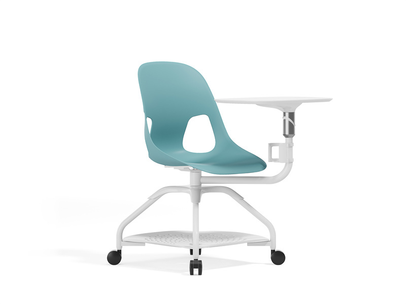 Black / Gray Stacking Conference Chair with Flip-up Arms