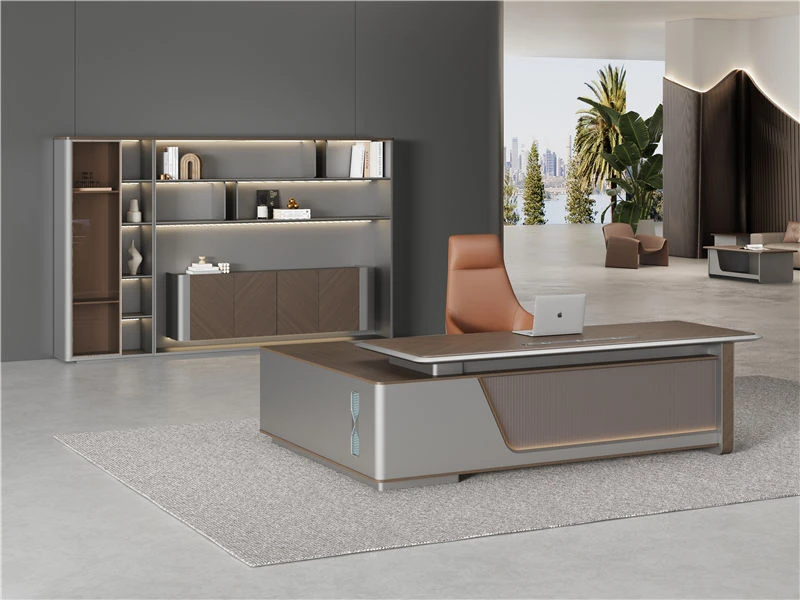 Small Modern L Shaped Manager Desks for Home Office
